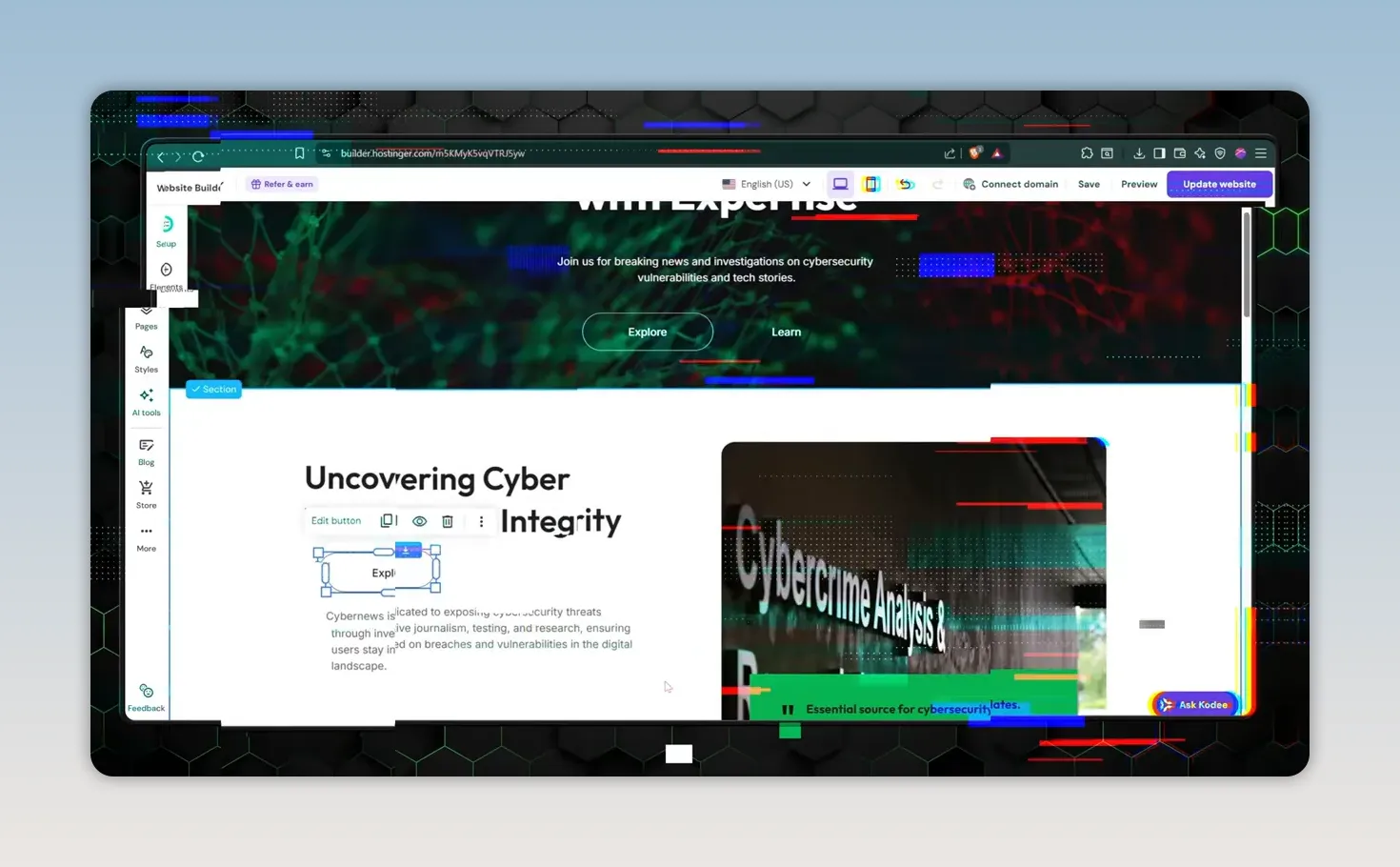Đánh giá Hostinger Website Builder AI: Có đáng chọn?