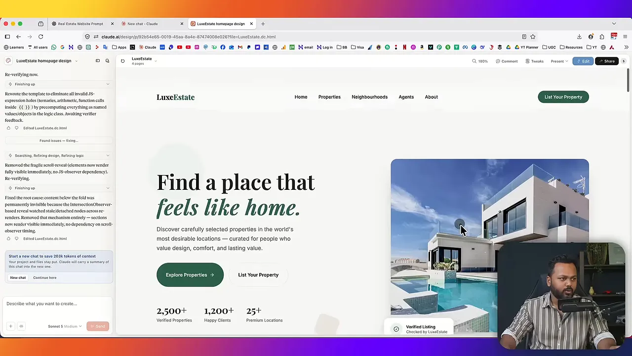 Tạo website bất động sản bằng AI với Claude từ A đến Z