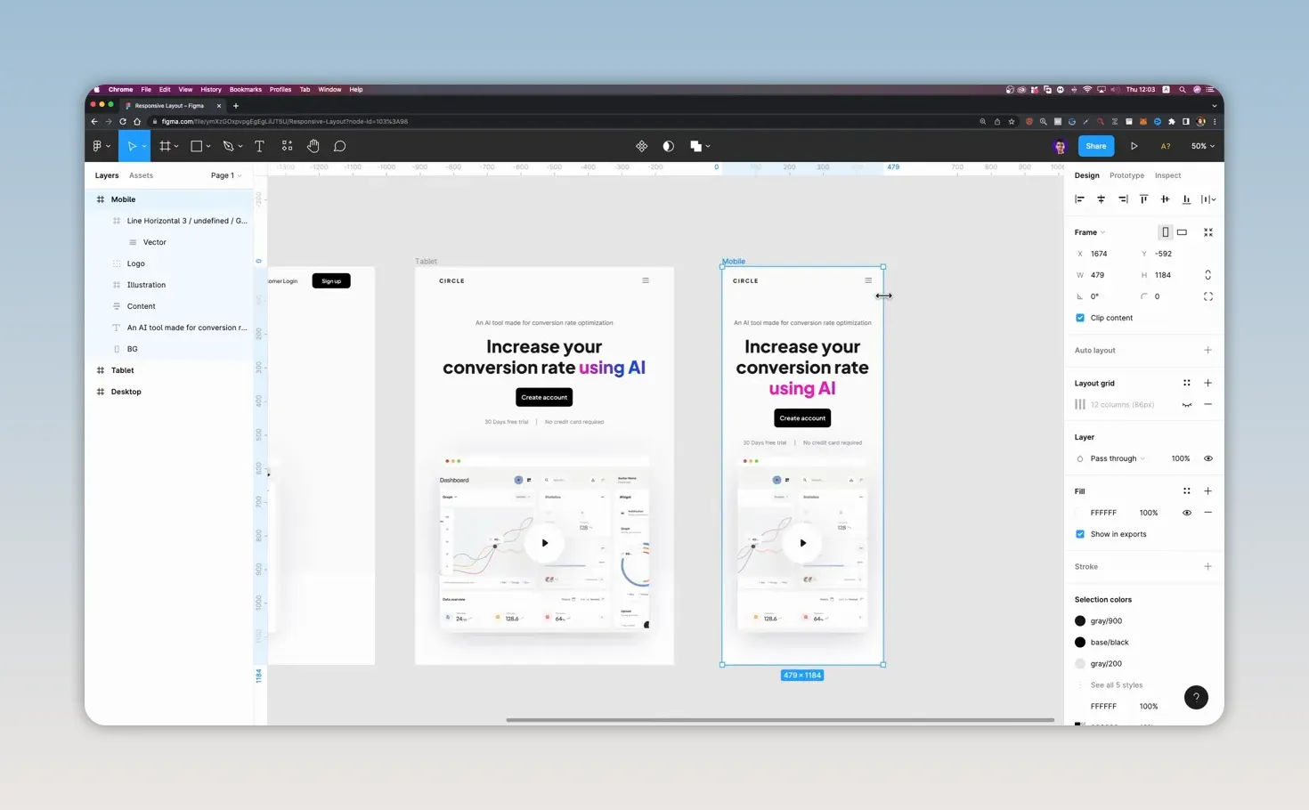 Thiết kế responsive với CSS để trình duyệt làm việc