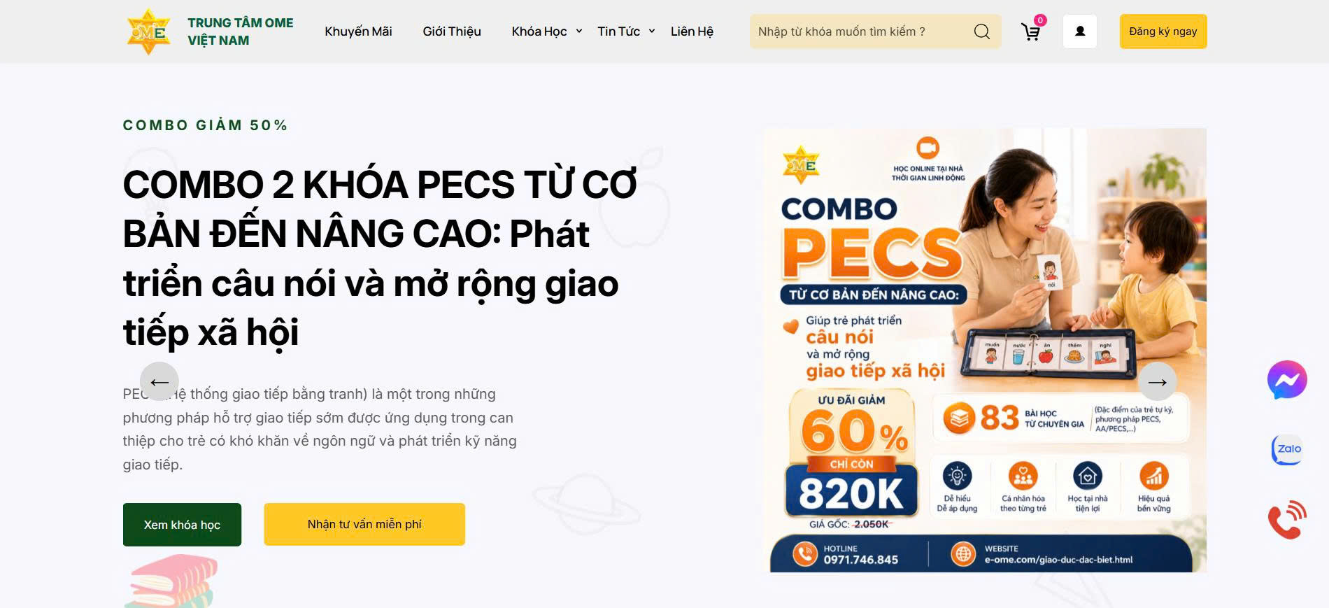 Website Thương Mại Điện Tử Quốc Tế E-Ome